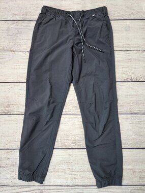 Hurley Pants Mens Small Tech Twill Jogger Lightweight Casual Elastic Waist Ankle